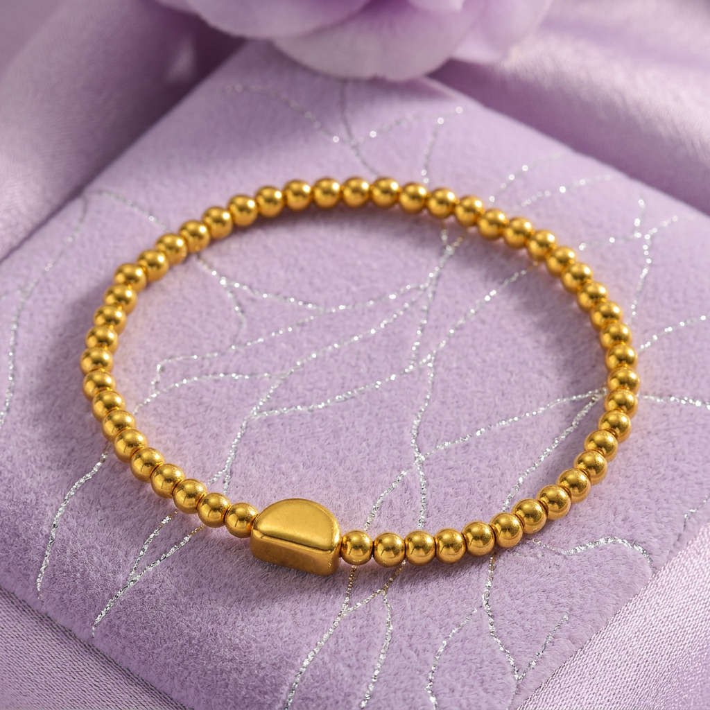 Lunae Coleção Estrela e Pérola – Colar e Pulseira em Aço Inoxidável